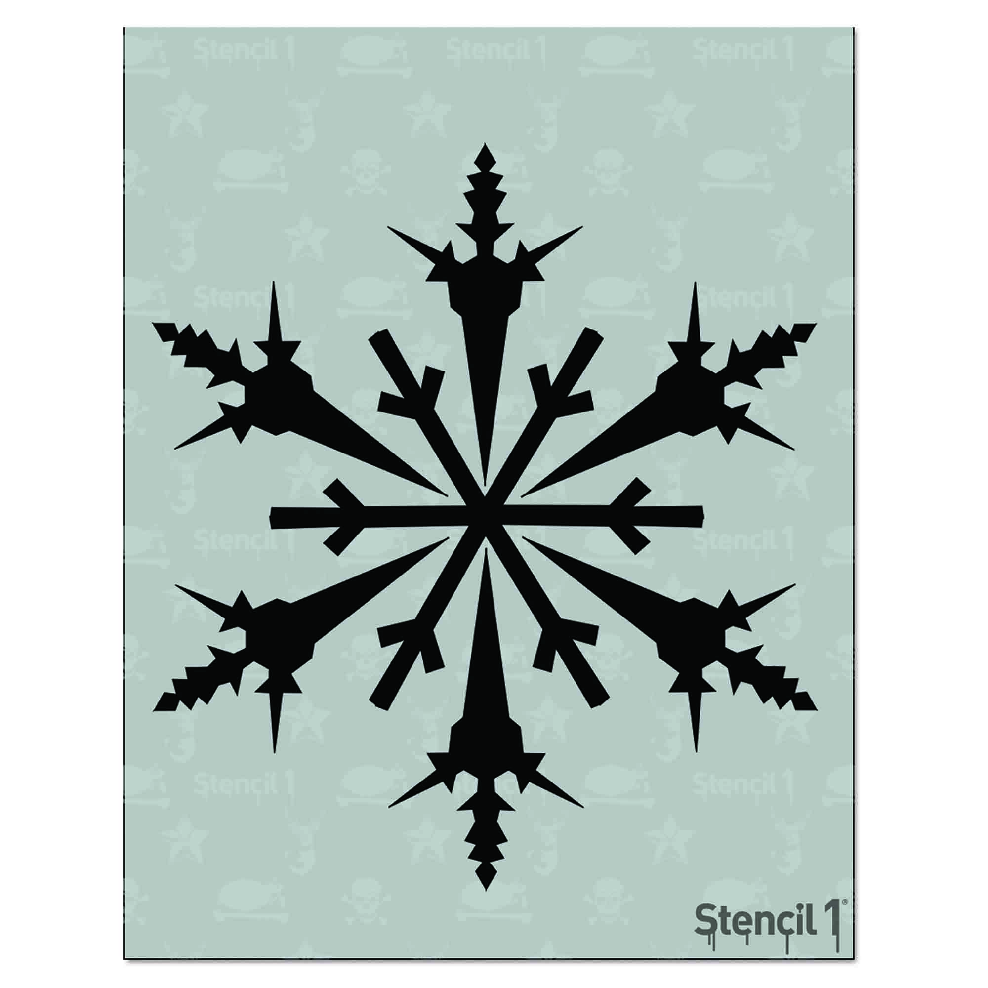Snowflake Stencil (8.5″x11″)